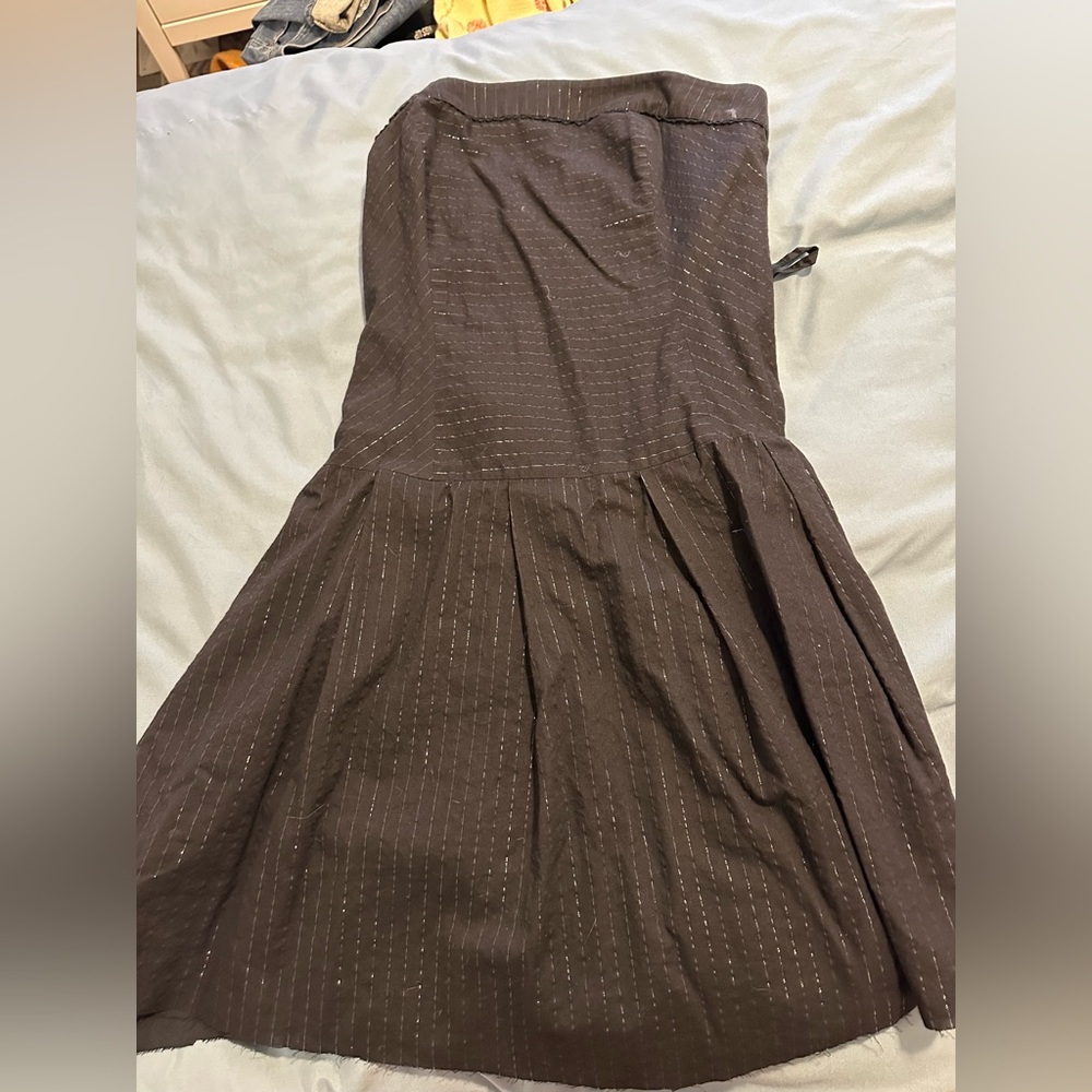 Cute y2k strapless black dress